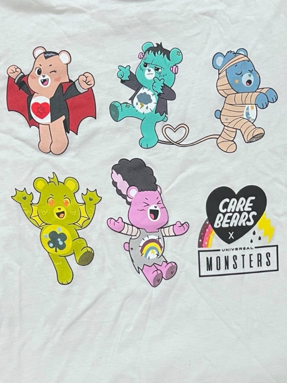 Care Bears x Universal Monsters Women's Tee NWOT